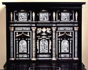 Cabinet decorated with scenes from the Book of Genesis